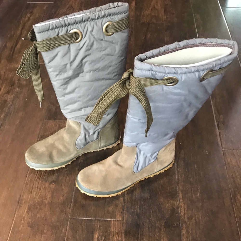 Fornarina Olive Green Tall Boots
